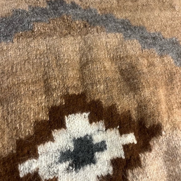 Womens Brown Geometric Sweater - Picture 4 of 11